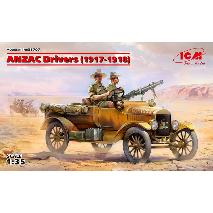 BICM35707 1대35 안작 운전병 1917-1918, 인형 2개 포함 - 차량 미포함