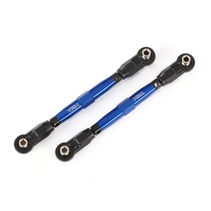 AX8948X Toe links, front (TUBES blue-anodized, 7075-T6 aluminum, stronger than titanium) (88mm) (2)/ rod ends, rear (4)/ rod ends, front (4)/ aluminum wrench (1)