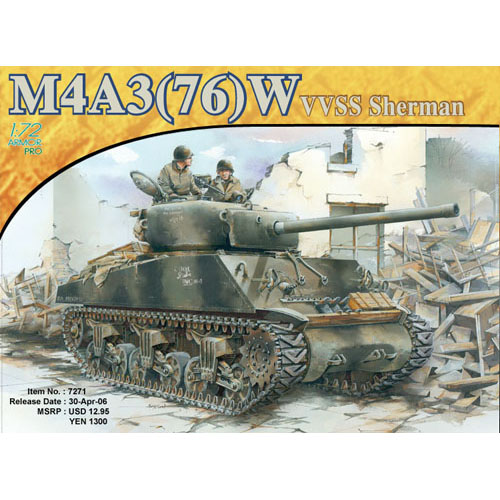 BD7271 1/72 M4A3(76)W Sherman