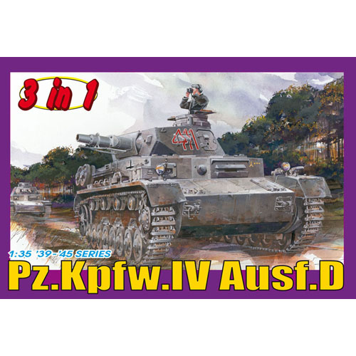 BD6265 1/35 Pz.Kpfw. IV Ausf. D (3 in 1)-매직트랙 포함