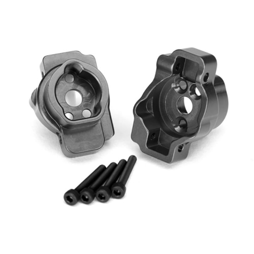 AX8256A Portal drive axle mount, rear, 6061-T6 aluminum (charcoal gray-anodized) (left and right)/ 2.5x16 CS (4)