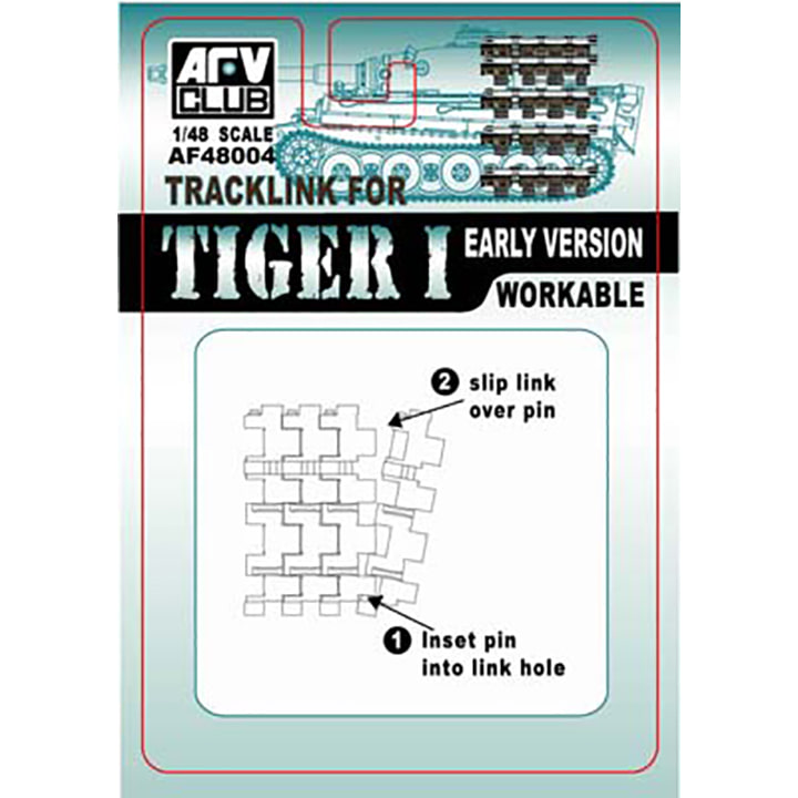 BF48004 1/48 Track for Tiger I early version(전차 미포함-트랙만 포함되어 있음)