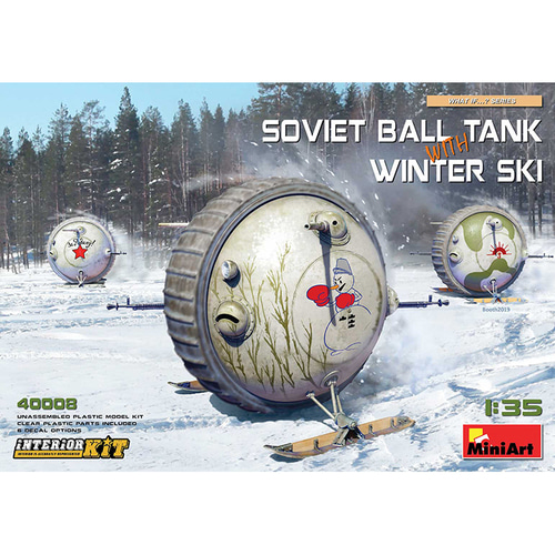 BE40008 1대35 소련군 볼 전차-겨울용 스키 장착 사양-내부재현