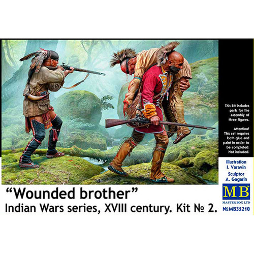 CM35210 1대35 부상당한 형제들 18세기 북아메리카 전쟁  키트 넘버 2.