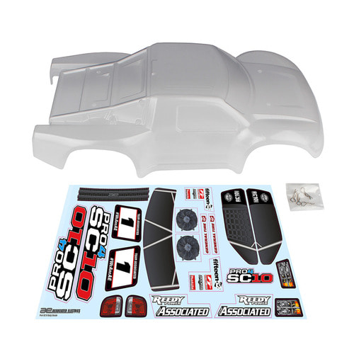 AA25859 Pro4 SC10 Contender Body, clear