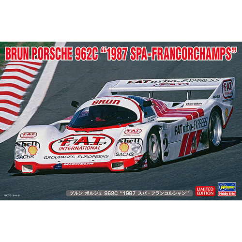 BH20503 1대24 브룬 포르쉐 962C 1987 스파 - 프랑코 챔프