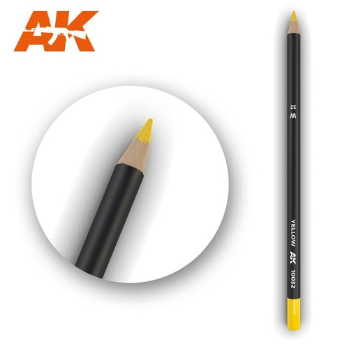 CAK10032 웨더링용 수성 연필 - 노랑색