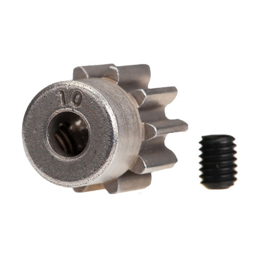 AX6746 Gear, 10-T pinion (32-p) (steel) (fits 3mm shaft)/ set screw