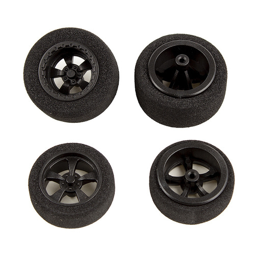 AA21446 DR28 Front or Rear Wheels and Tires, mounted, black