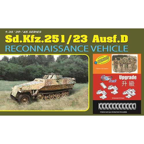 BD6985 1대35 Sd.Kfz.251/23 Ausf.D 하노마그 정찰형 - 인형 포함 - 박스 손상