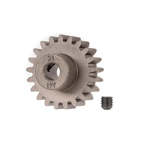 AX6493X Gear,21-T pinion,1.0 metric pitch,fits 5mm shaft/set screw for usey with steel spur gears
