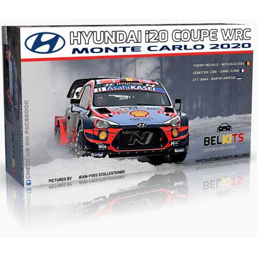 CGBEL021 1대24 현대  i20 쿠페 WRC 2020 Monte Carlo Rally Winner