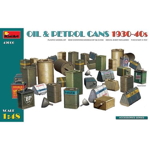 BE49006 1대48 Oil &amp; Petrol Cans 1930-40s