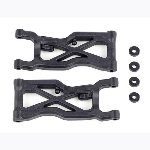 AA92409 RC10B7 FT Rear Suspension Arms, carbon