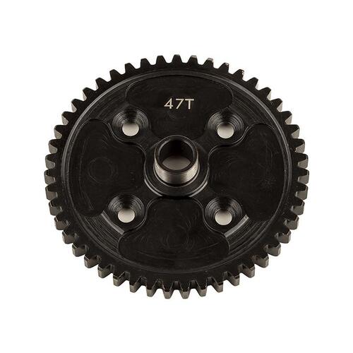 AA81596 RC8B4 Spur Gear, 47T Mod 1, metal