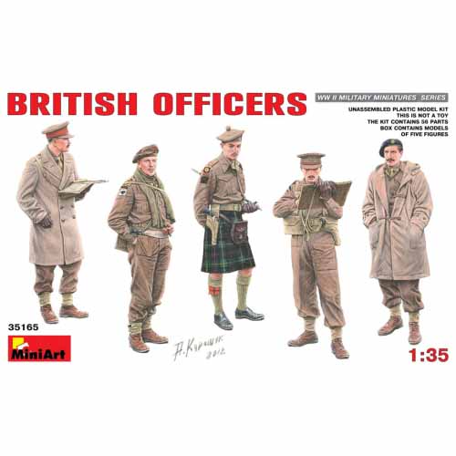 BE35165 1/35 British Officers (New Tool- 2014)