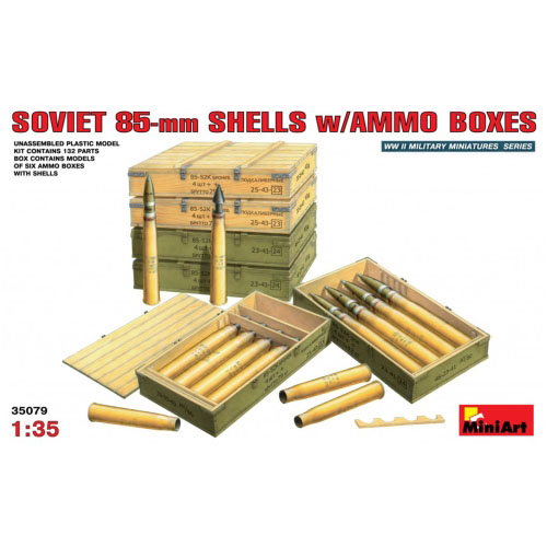 BE35079 1/35 Soviet 85mm Shells w/ Ammo Boxes