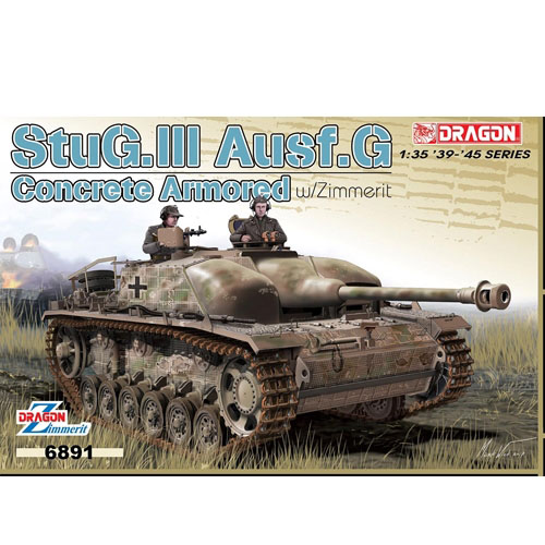 BD6891 Concrete Armored StuG.III Ausf.G w/Zimmerit w/Magin Track-매직 트랙 포함
