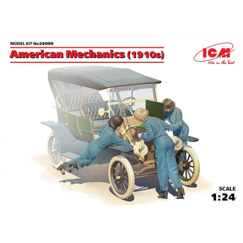 BICM24009 1/24 American mechanics (1910s) (3 figures)-차량 미포함