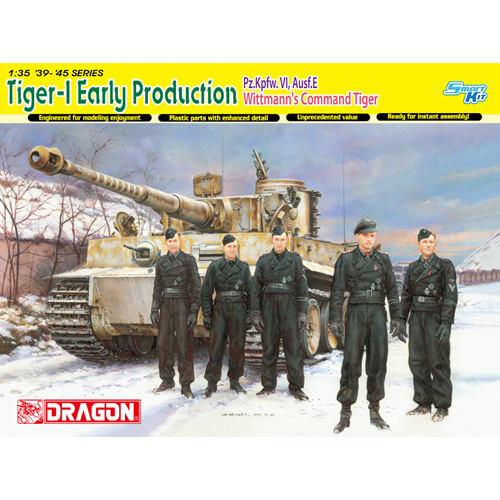 BD6600 1/35 Tiger I Early Production(Michael Wittmann) Eastern Front 1944 - Smart Kit-인형 5개포함(박스손상)