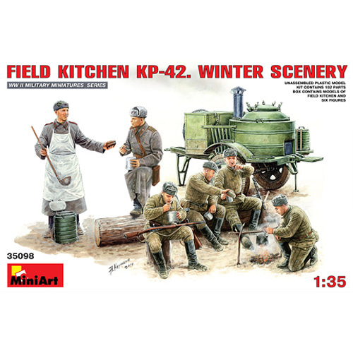 BE35098 1/35 Field Kitchen KP-42 Winter Scenery