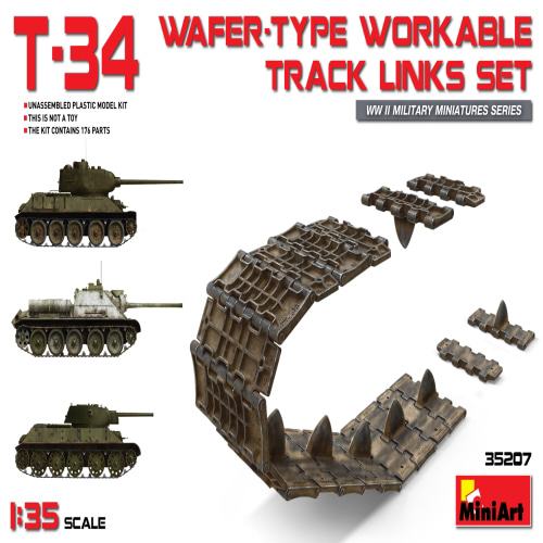 BE35207 1/35 T-34 WAFER-TYPE WORKABLE TRACK