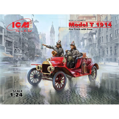 BICM24017 1/24 Model T 1914 Fire Truck with Crew