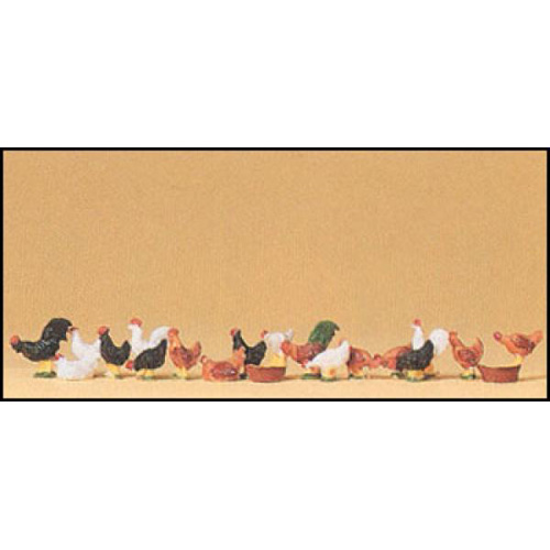 FSP14168 1/87 닭 (18마리)