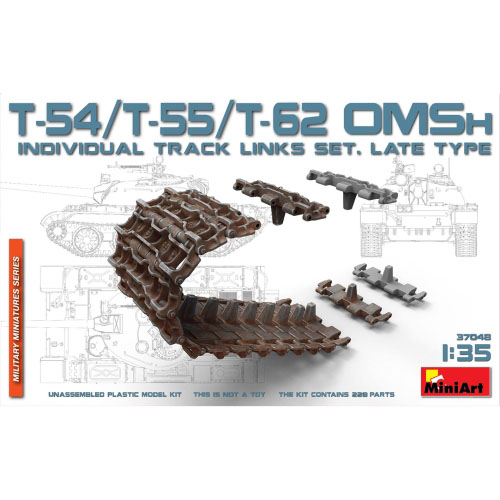 BE37048 1/35 T-54,T-55,T-62 OMSh INDIVIDUAL TRACK LINKS SET. LATE TYPE