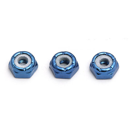 AA3438 8-32 Blue Aluminum Low Profile Locknut