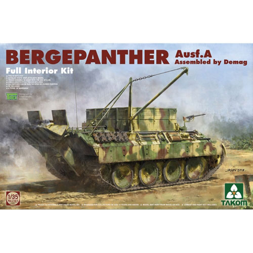 BT2101 1/35 Bergepanther Ausf.A Assembled by Demag-Full Interior Kit