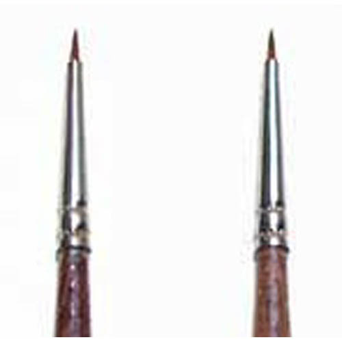 BI52282 0/5 Synthetic Round Brush with Brown Tip (갈색 0/5 둥근붓-1개)