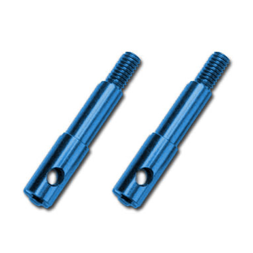 AX5537X Wheel spindles front 7075-T6 aluminum blue-anodized (left &amp; right)