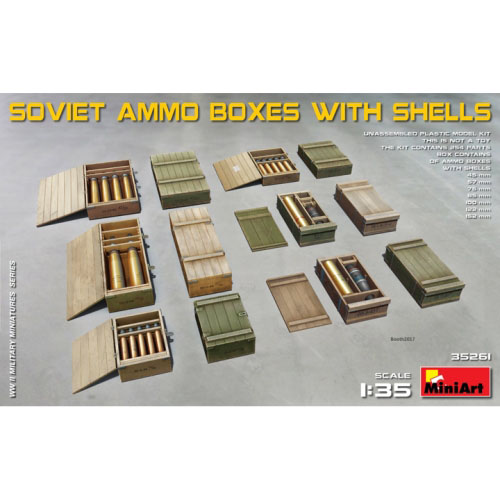 BE35261 1/35 Soviet Ammo Boxes w/Shells
