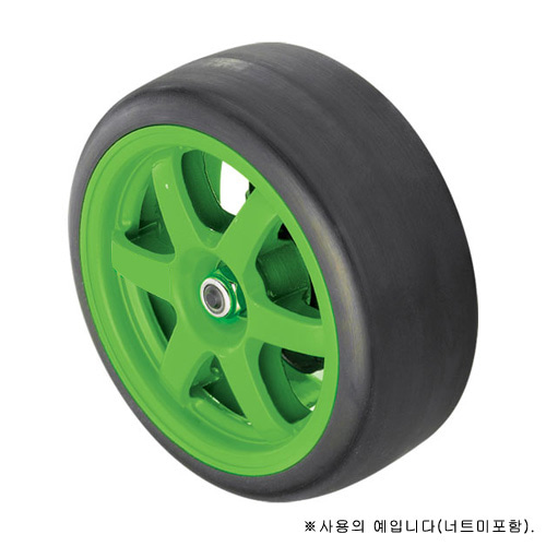 AX7375A Tires and wheels assembled glued (Volk RacingTE37 green wheels 1.9 Gymkhana slick tires) (2)