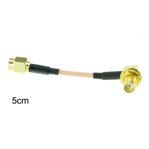 5cm SMA Plug to Right Angle SMA Jack [DFP1216]