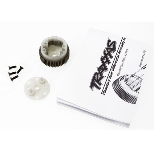 AX2381X Main diff with steel ring gear/ side cover plate/ screws (Bandit Stampede Rustler)