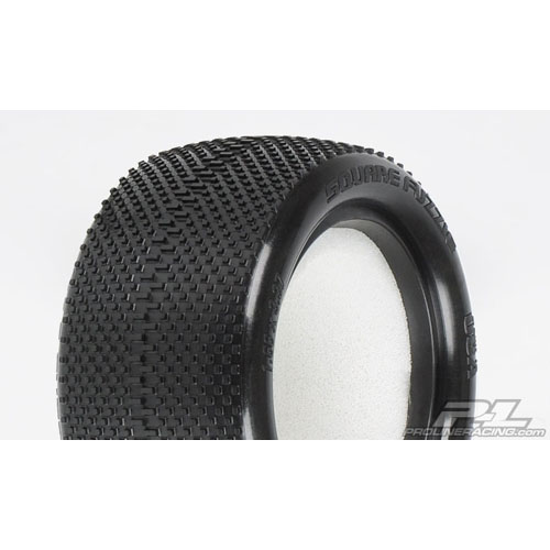 AP8215-02 Square Fuzzie 2.2&quot; M3 (Soft) Off-Road Buggy Rear Tires for 2.2&quot; Rear 1:10 Buggy Wheels