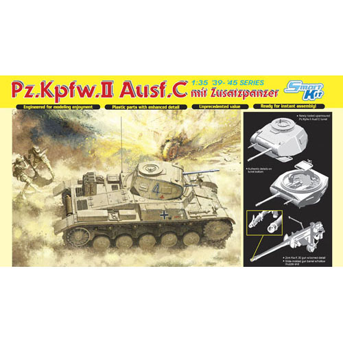 BD6432 1/35 Pz.Kpfw.II Ausf. C mit Zusatzpanzer (Cyber Hobby )