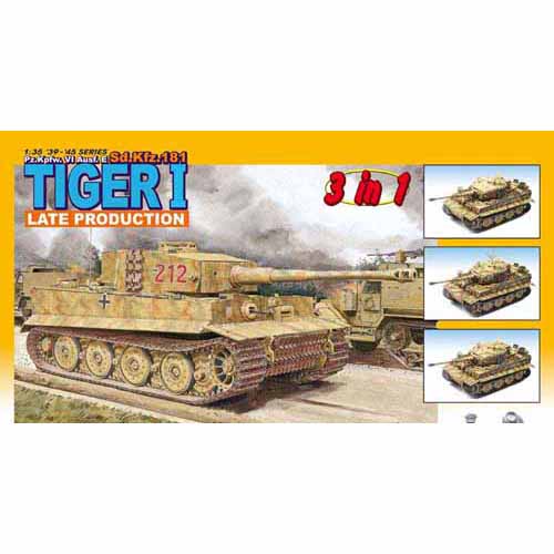BD6253 1/35 Tiger 1 Late Production (3 in 1) Pz.Kpfw. VI Ausf. E - Sd.Kfz. 181