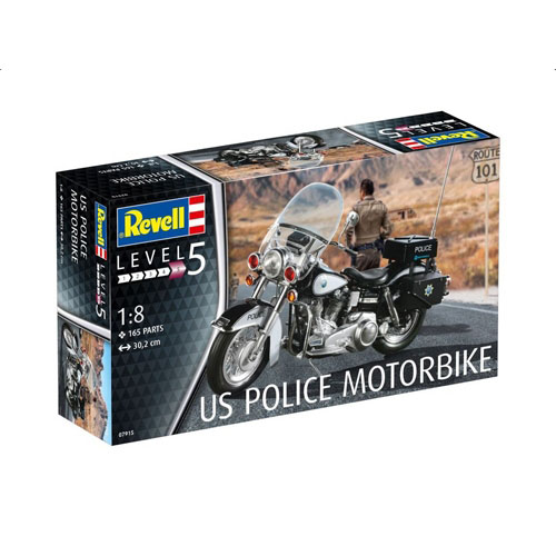 BV7915 1/8 US Police Motorbike