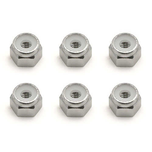 AA9834 8-32 Aluminum Locknut silver