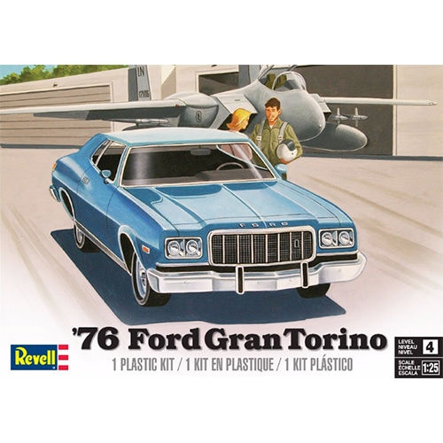 BM4412 1/25 76 Ford Gran Torino Model Kit