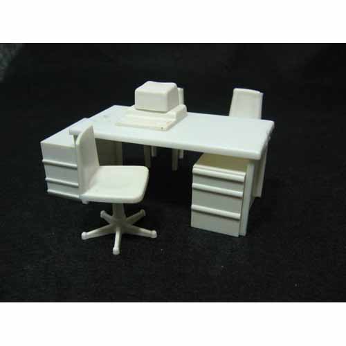 FS5752322 1/25 사무실 책상 의자셋 (책상2 의자3)