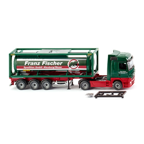 BW053603 1/87 Tank container semi-truck 30 (MB Actros) &quot;Franz Fischer Spedition&quot;