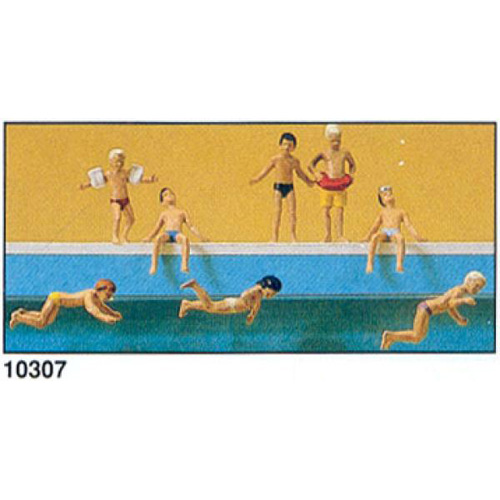 FSP10307 1/87 수영하는 아이들 (도색:8명)