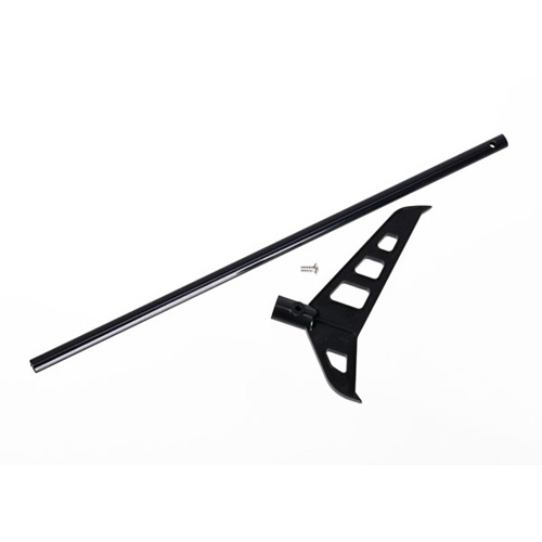 AX6352 Tail Boom Black-Anodized/Tail Fin/Screw DR-1