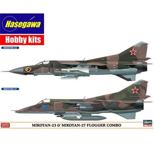 BH02108 1/72 Mig-23 &amp; Mig-27 Flogger Combo (Two kits in the box)