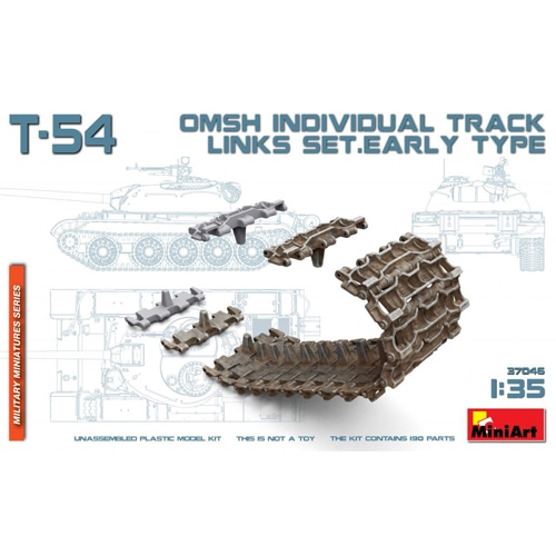 BE37046 1/35 T-54 OMSh Individual Track Links Set. Early Type