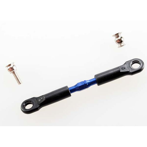AX3737A Turnbuckle aluminum (blue-anodized) camber link front 39mm (1)